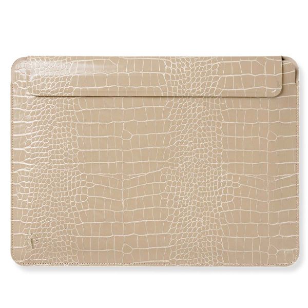 iDeal of Sweden Slim Pochette ordinateur 14 pouces - Warm Beige Croco