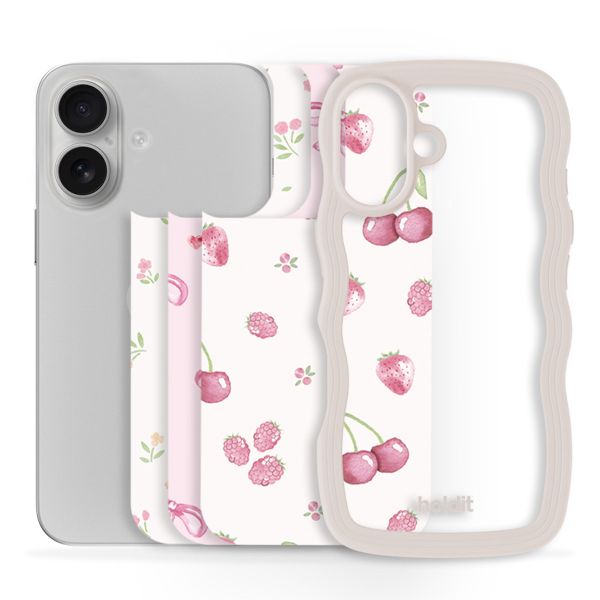 Holdit Pack d'impression Apple iPhone 16 - Pink Breeze