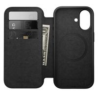 Nomad Étui de télephone portefeuille Modern Leather Folio Apple iPhone 17 - Marron