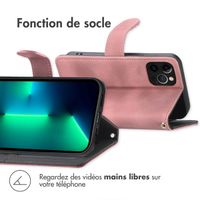 imoshion Etui de téléphone portefeuille avec cordon iPhone 12 (Pro) - Rose