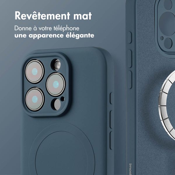 imoshion Coque Couleur avec MagSafe Apple iPhone 16 Pro - Bleu foncé
