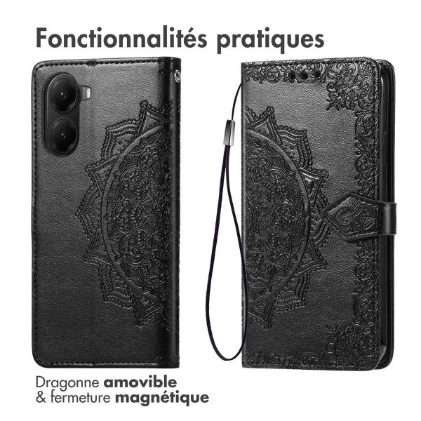 imoshion Etui de télephone Mandala Xiaomi Poco X7 Pro - Noir