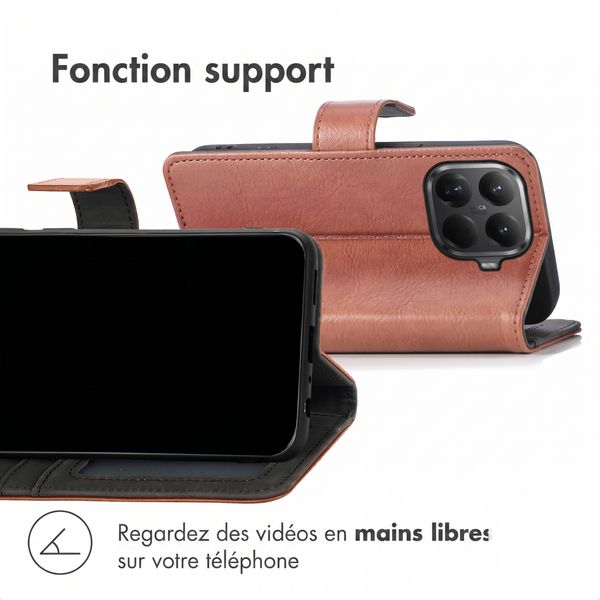 imoshion Étui de télephone portefeuille de luxe Xiaomi 17T - Marron