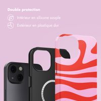 Selencia Coque arrière Vivid avec MagSafe Apple iPhone 13 - Dream Swirl Pink