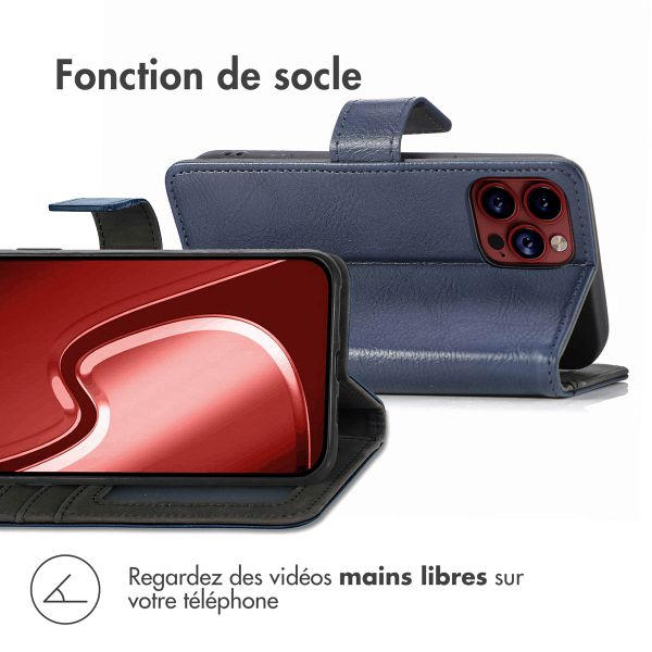 imoshion Étui de télephone portefeuille Apple iPhone 15 Pro - Bleu foncé