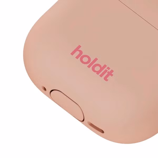 Holdit Coque Solid Silicone Apple AirPods 4 - Bare Pink
