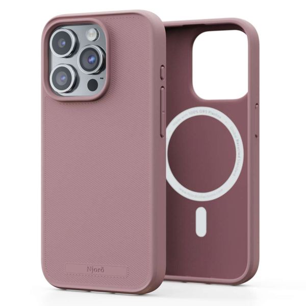 Njorð Collections Coque Slim MagSafe iPhone 15 Pro - Pink Blush