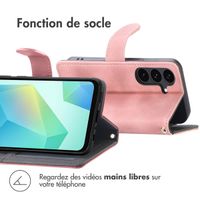 imoshion Etui de télephone portefeuille avec cordon Samsung Galaxy S25 FE - Rose