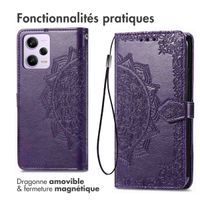 imoshion Etui de téléphone portefeuille Mandala Xiaomi Redmi Note 12 Pro - Violet