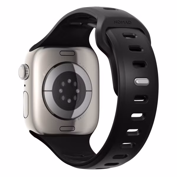 Nomad Bracelet Tempo en silicone Apple Watch Series 1 - 9 / SE (38/40/41 mm) | Series 10 / 11 (42 mm) - Black