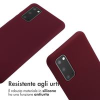 imoshion Coque en silicone avec cordon Samsung Galaxy S20 - Rouge foncé