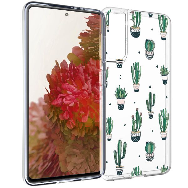 imoshion Coque Design Samsung Galaxy S21 - Allover Cactus