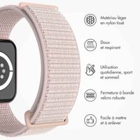 imoshion Bracelet en nylon Apple Watch Series 1 t/m 9 / SE (38/40/41 mm) | Series 10 / 11 (42 mm) - Light Pink