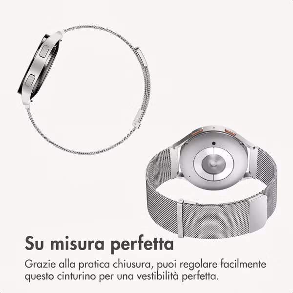 imoshion Bracelet magnétique milanais  - Connexion universelle 20 mm - Argent