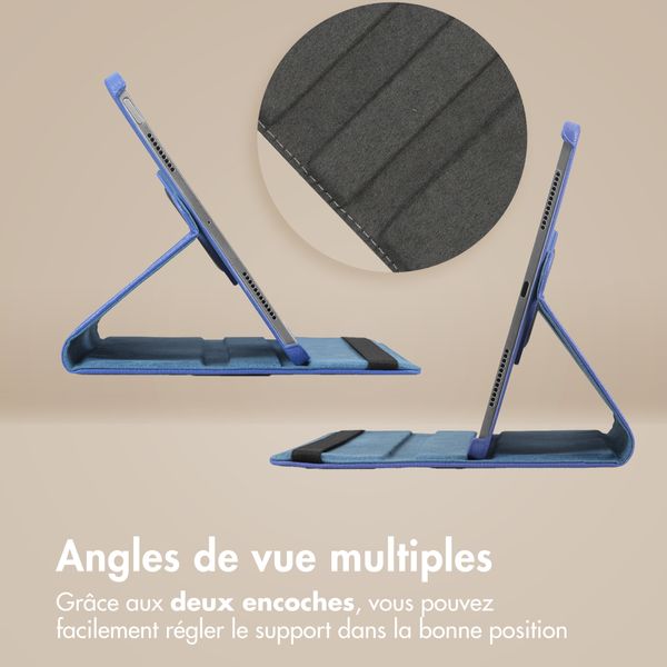 imoshion Coque tablette rotatif à 360° Samsung Galaxy Tab S11 Ultra - Bleu foncé