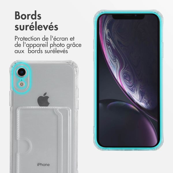 imoshion Coque silicone avec porte-cartes iPhone Xr - Transparent