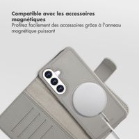 Selencia Étui portefeuille amovible Olyn avec MagSafe Samsung Galaxy S26 Plus - Gris
