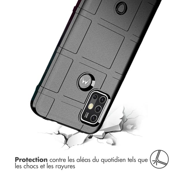 imoshion Coque Arrière Rugged Shield Motorola Moto G30 / G20 / G10 (Power) - Noir