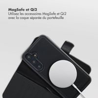 Selencia Étui portefeuille amovible Olyn avec MagSafe Samsung Galaxy A55 - Noir