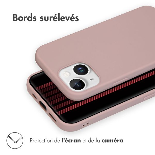 imoshion Coque Couleur iPhone 15 - Dusty Pink