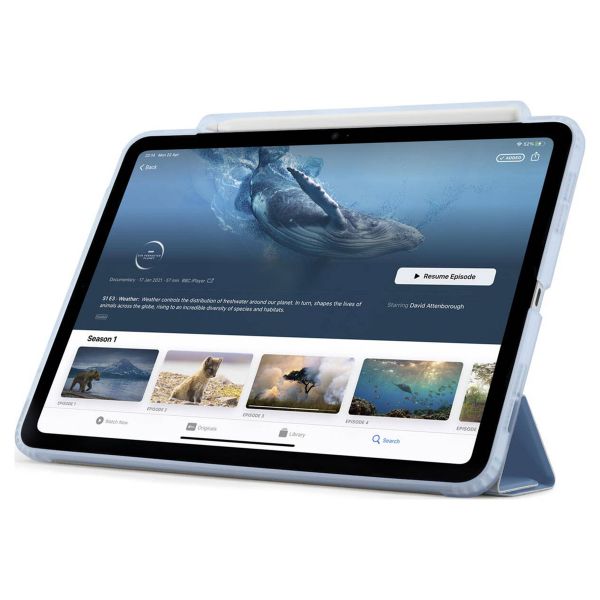 Pipetto Origami No3 Pencil Case Apple iPad Air 11 pouces (2025) M3 / (2024) M2 / Air 5 (2022) / Air 4 (2020) - Light Blue