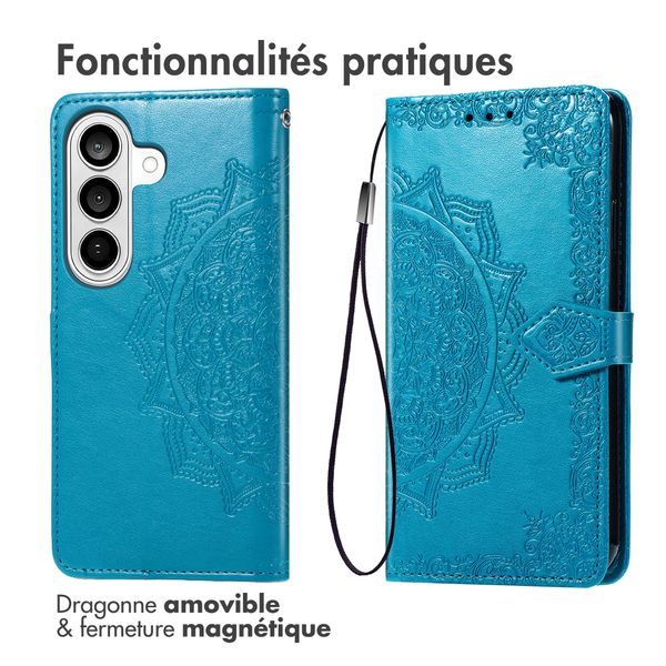 imoshion Etui de télephone Mandala Samsung Galaxy S26 - Turquoise