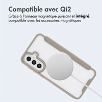imoshion Bookcase transparente avec MagSafe Samsung Galaxy A57 (5G) - Beige