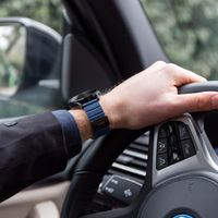 imoshion Bracelet en cuir magnétique  - Connexion universelle 22 mm - Bleu