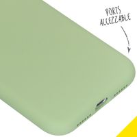 Accezz Coque Liquid Silicone iPhone Xr - Vert