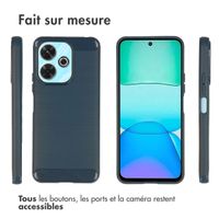 imoshion Coque Brushed Xiaomi Redmi 13 4G - Bleu foncé