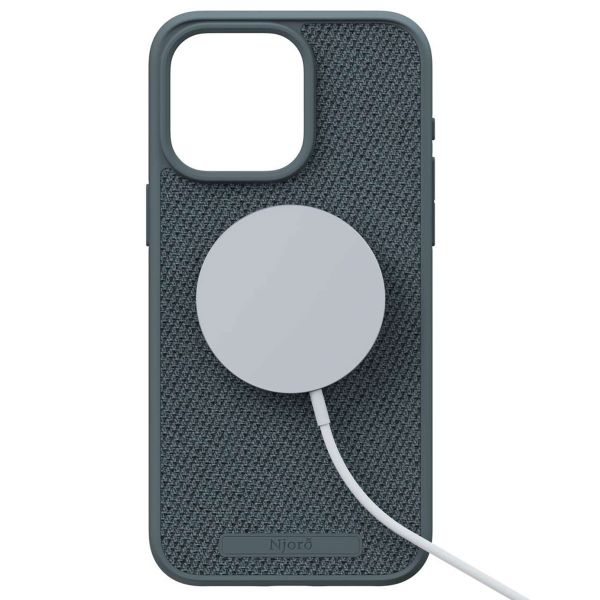 Njorð Collections Coque en tissu MagSafe iPhone 15 Pro Max - Dark Grey