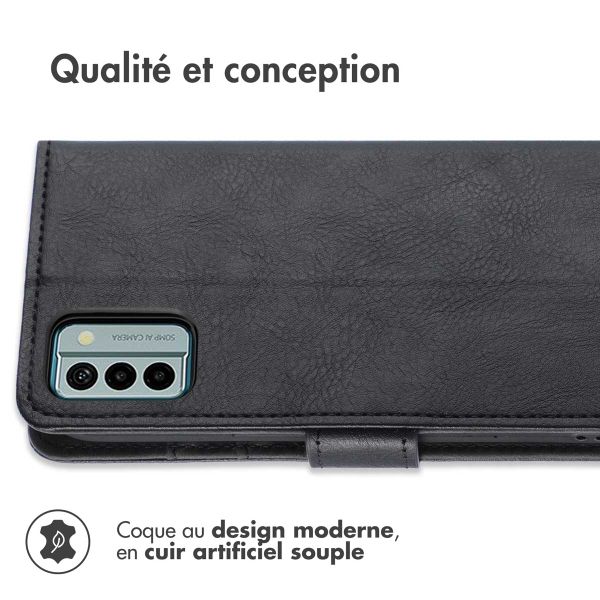 imoshion Étui de téléphone portefeuille Luxe Nokia G22 - Noir