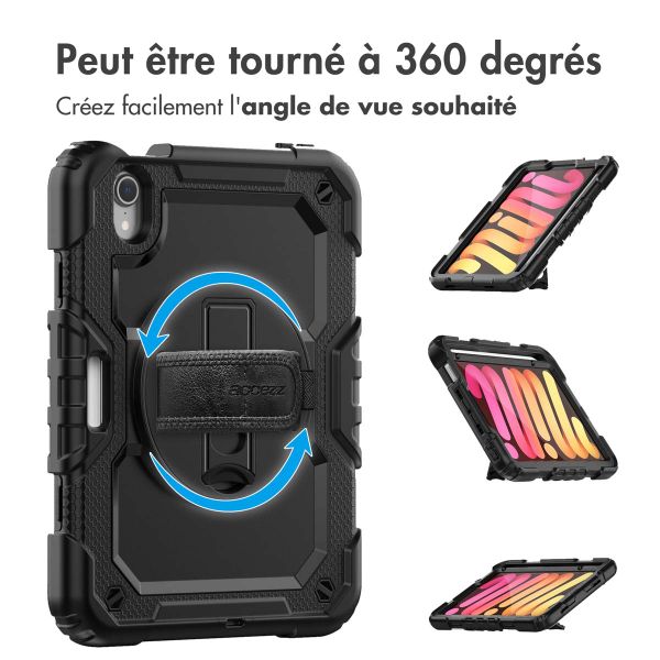 Accezz Coque arrière Defender XT Apple iPad Mini 7 (2024) / iPad Mini 6 (2021) - Noir