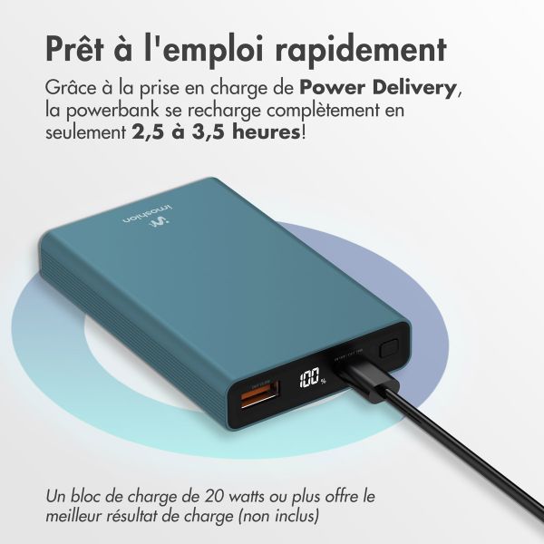 imoshion Ultra Series Batterie externe 10.000 mAh - Vert Pétrole