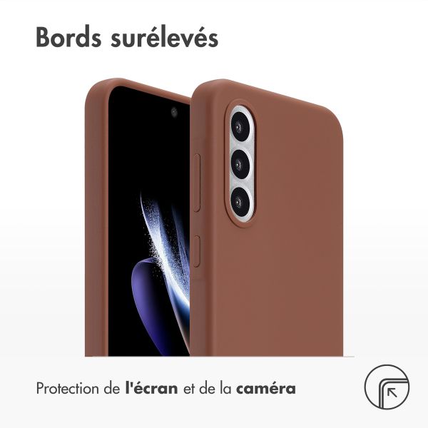 Accezz Coque Liquid Silicone Samsung Galaxy A56 - New Tea Brown