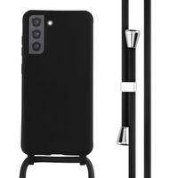 imoshion Coque en silicone avec cordon Samsung Galaxy S21 FE - Noir