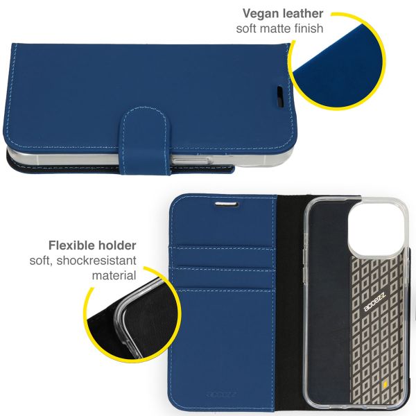 Accezz Étui de télephone Wallet Apple iPhone 14 Pro - Bleu foncé