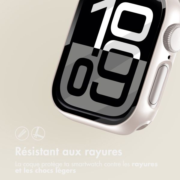 imoshion Coque rigide à couverture complète Apple Watch 10 / 11 - 46 mm - Starlight
