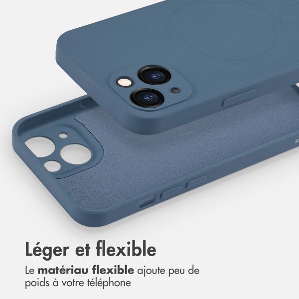 imoshion Coque Couleur avec MagSafe Apple iPhone 13 - Bleu foncé