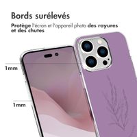 imoshion Coque Design iPhone 14 Pro - Floral Purple