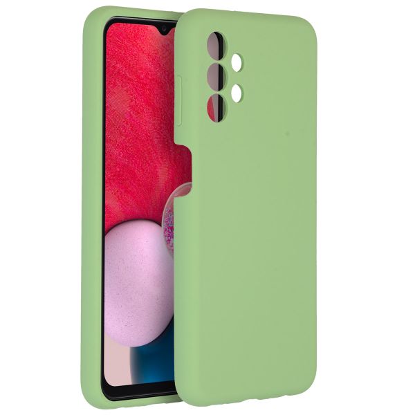 Accezz Coque Liquid Silicone Samsung Galaxy A13 (4G) - Vert