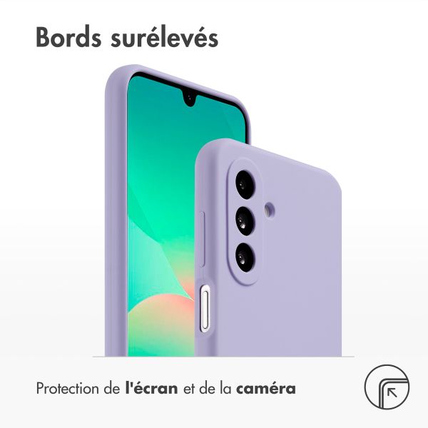 Accezz Coque Liquid Silicone Samsung Galaxy A26 - Violet