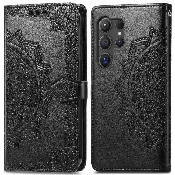 imoshion Etui de téléphone portefeuille Mandala Samsung Galaxy S24 Ultra - Noir