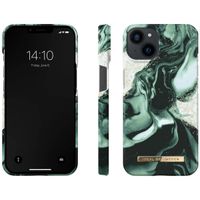 iDeal of Sweden Coque Fashion iPhone 13 - Golden Olive Marble