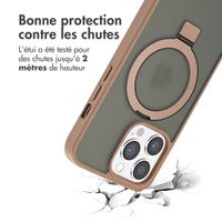 Accezz Coque Ring Stand avec MagSafe iPhone 13 Pro - Brown