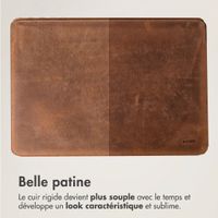Accezz Leather Pochette ordinateur Apple MacBook 15 pouces - Cognac