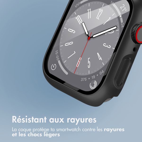 imoshion Coque rigide à couverture complète Apple Watch Series 7 / 8 / 9 - 45 mm - Noir