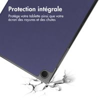 imoshion Coque tablette Trifold Samsung Galaxy Tab A11 Plus - Bleu foncé