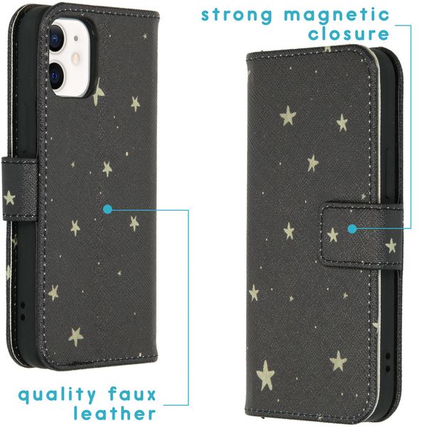 imoshion Coque silicone design Apple iPhone 12 Mini - Stars Gold