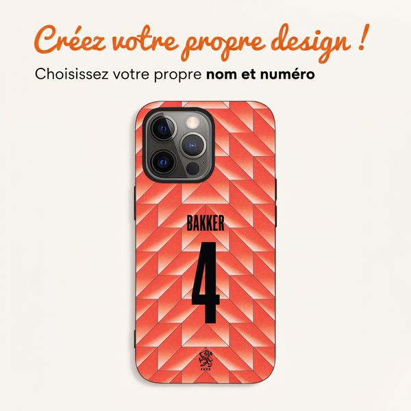 Crée ta propre coque arrière Nederlands Elftal Apple iPhone 13 Pro - Équipe nationale néerlandaise '88